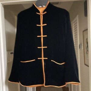 EUC Vintage Velvet and Silk Jacket